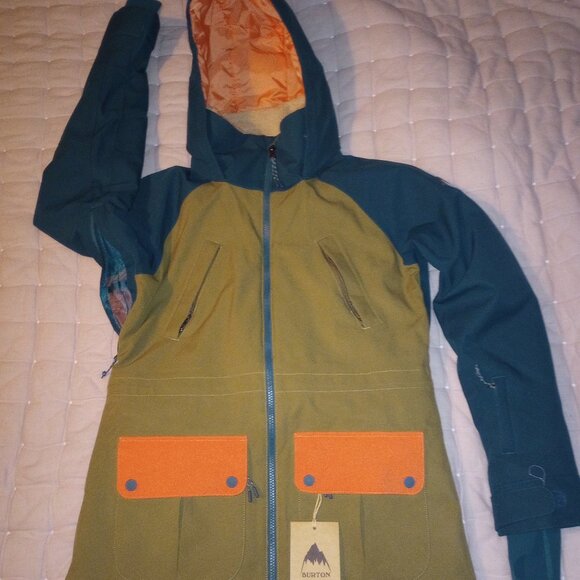 XS Burton Prowess Winter Jacket (Olive) - Picture 1 of 4